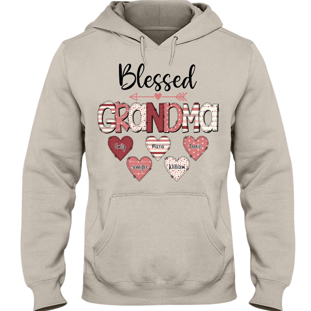 Personalized Nickname Mom and Grandma CG02 Hoodie, Grandma Shirt, Mom Mimi Aunt Shirt, Gift Valentine's Day Mother's Day for Mom and Grandma MI0567