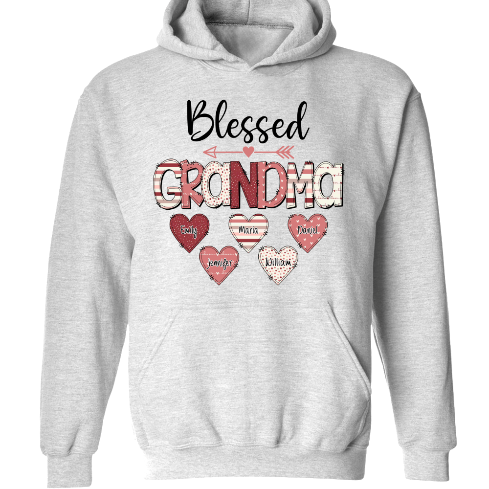 Personalized Nickname Mom and Grandma CG02 Hoodie, Grandma Shirt, Mom Mimi Aunt Shirt, Gift Valentine's Day Mother's Day for Mom and Grandma MI0567