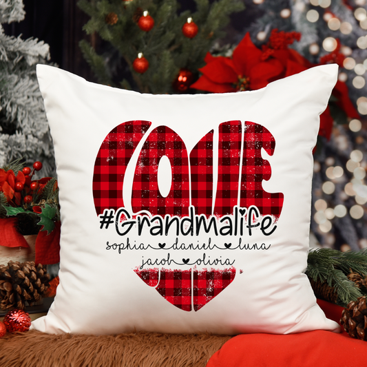 Love Grandma Life And Kids CTH01 Indoor Pillow MI0743