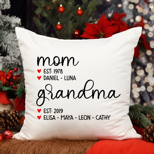Mom Est Grandma Est And Kid CTH01 Indoor Pillow MI0831