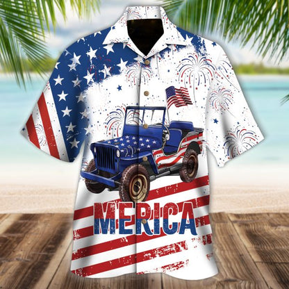 Jee American 4th of july Hawaiian Shirt, Summer Hawaiian shirt For Men, Women HO0640