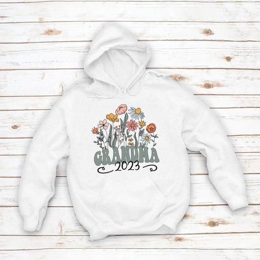 Wildflower Grandma Est VT Hoodie MI0769