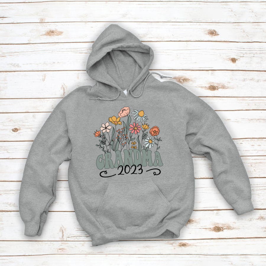 Wildflower Grandma Est VT Hoodie MI0769
