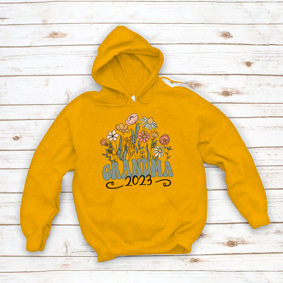 Wildflower Grandma Est VT Hoodie MI0769