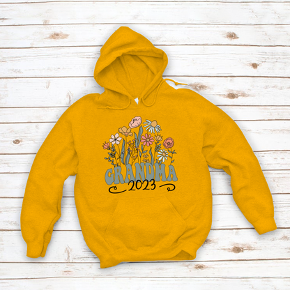 Wildflower Grandma Est VT Hoodie MI0769