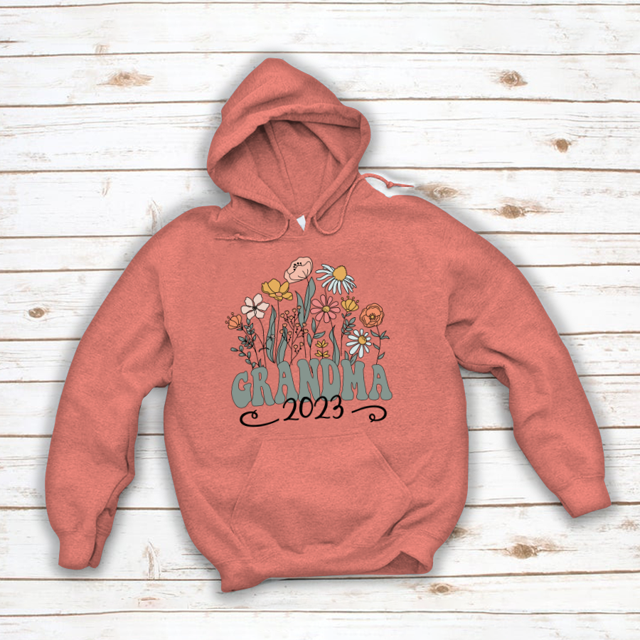 Wildflower Grandma Est VT Hoodie MI0769