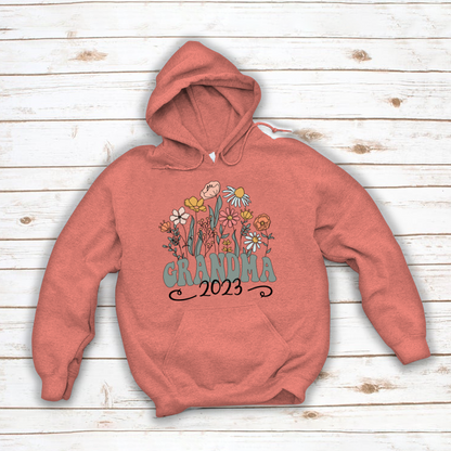 Wildflower Grandma Est VT Hoodie MI0769