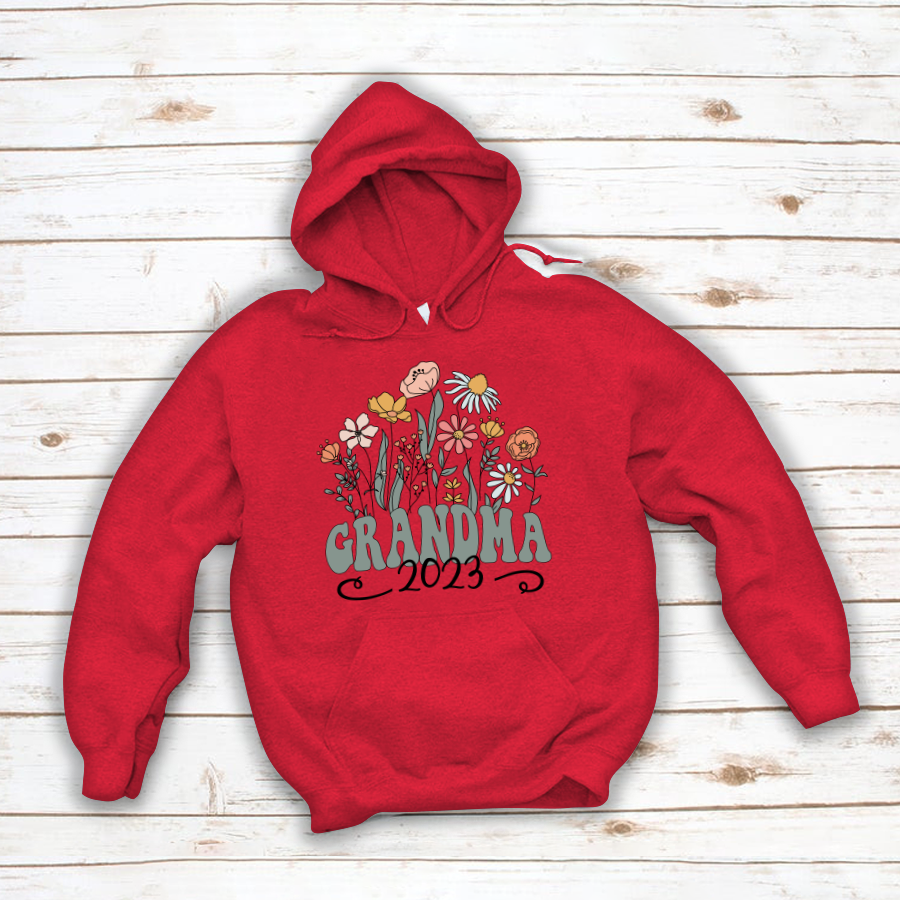 Wildflower Grandma Est VT Hoodie MI0769