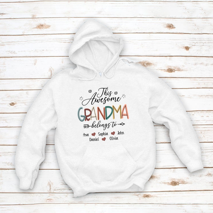 This Awesome Grandma Belong To GrandKids Hoodie MI0699
