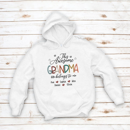 This Awesome Grandma Belong To GrandKids Hoodie MI0699