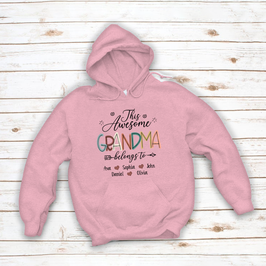 This Awesome Grandma Belong To GrandKids Hoodie MI0699