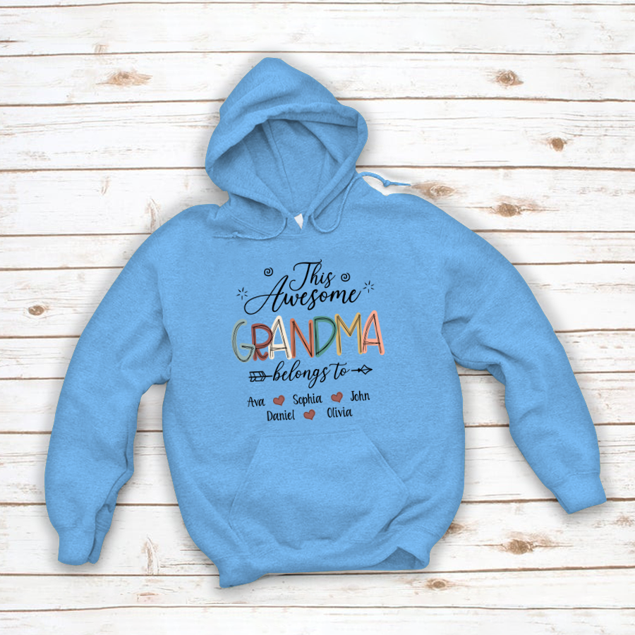 This Awesome Grandma Belong To GrandKids Hoodie MI0699