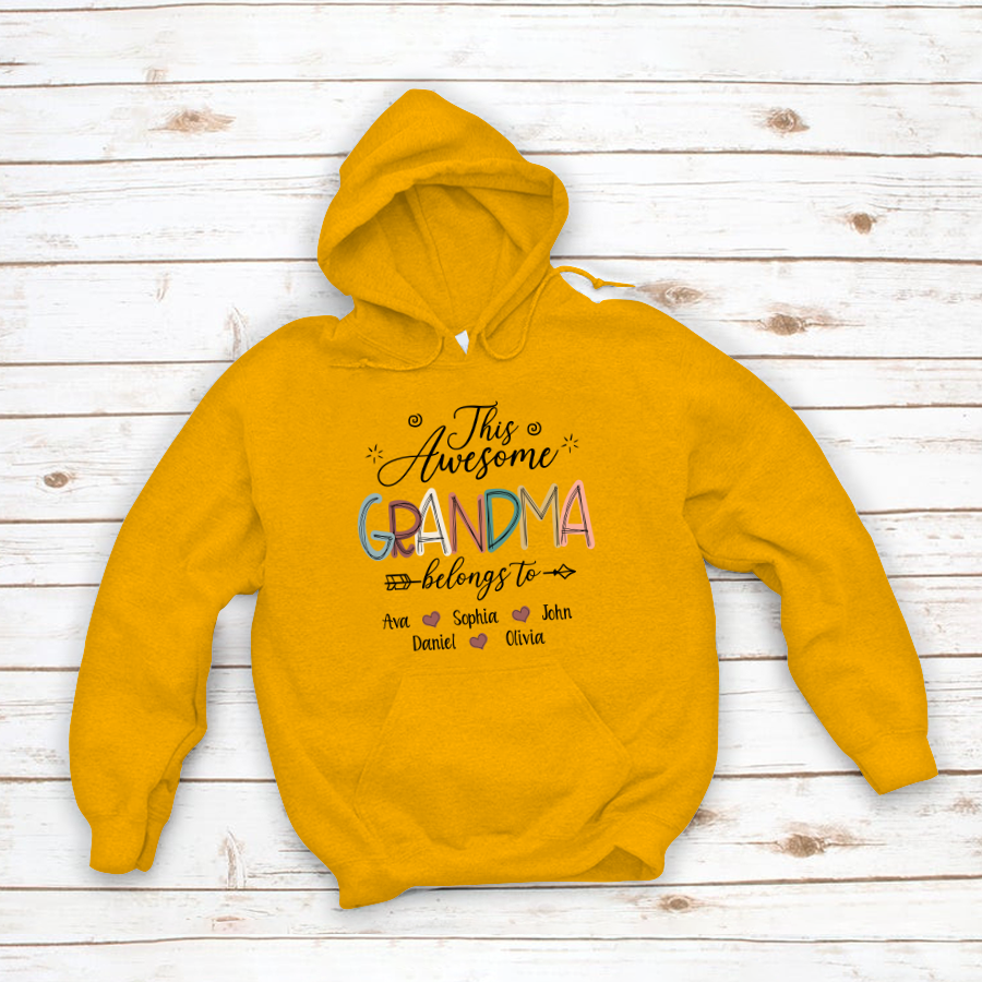 This Awesome Grandma Belong To GrandKids Hoodie MI0699