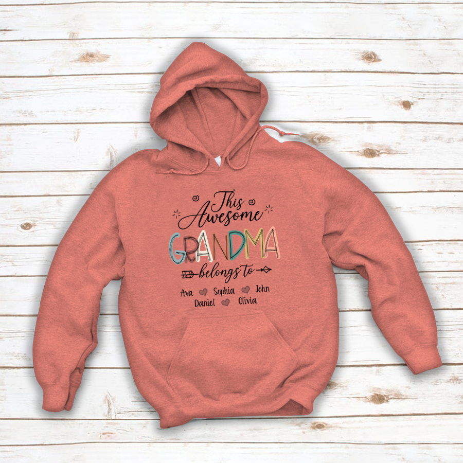This Awesome Grandma Belong To GrandKids Hoodie MI0699