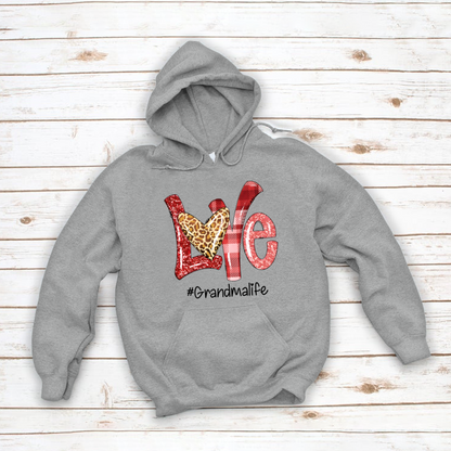 Valentine Love Grandma Life Hoodie MI0626