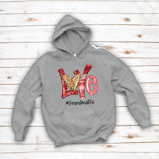 Valentine Love Grandma Life Hoodie MI0626
