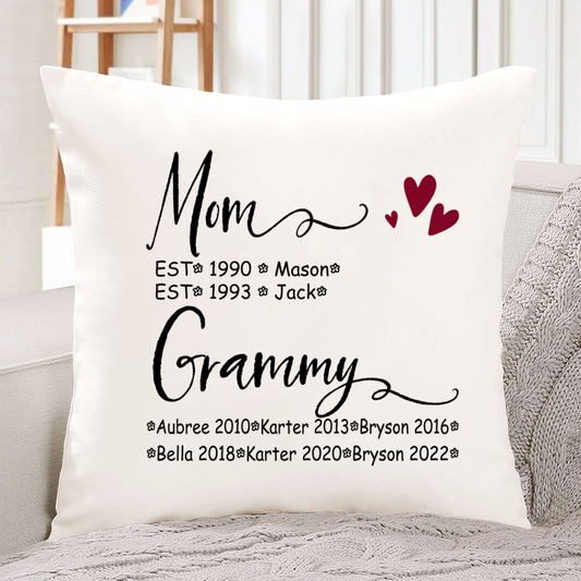 Mom And Grammy Kids Est VT22120093 Indoor Pillow MI0890