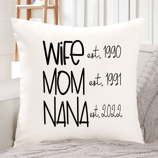 Wife Mom Nana Est VT22120091 Indoor Pillow MI0922