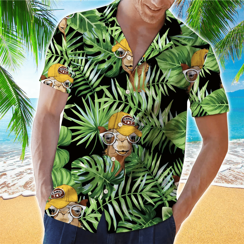 Llama Tropical Blue Amazing Design Unisex Hawaiian Shirt HO1169