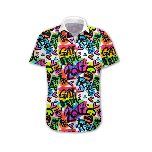 Gay Proud 3D Shirt, Lgbt Pride Design Hawaiian Shirt HO5493