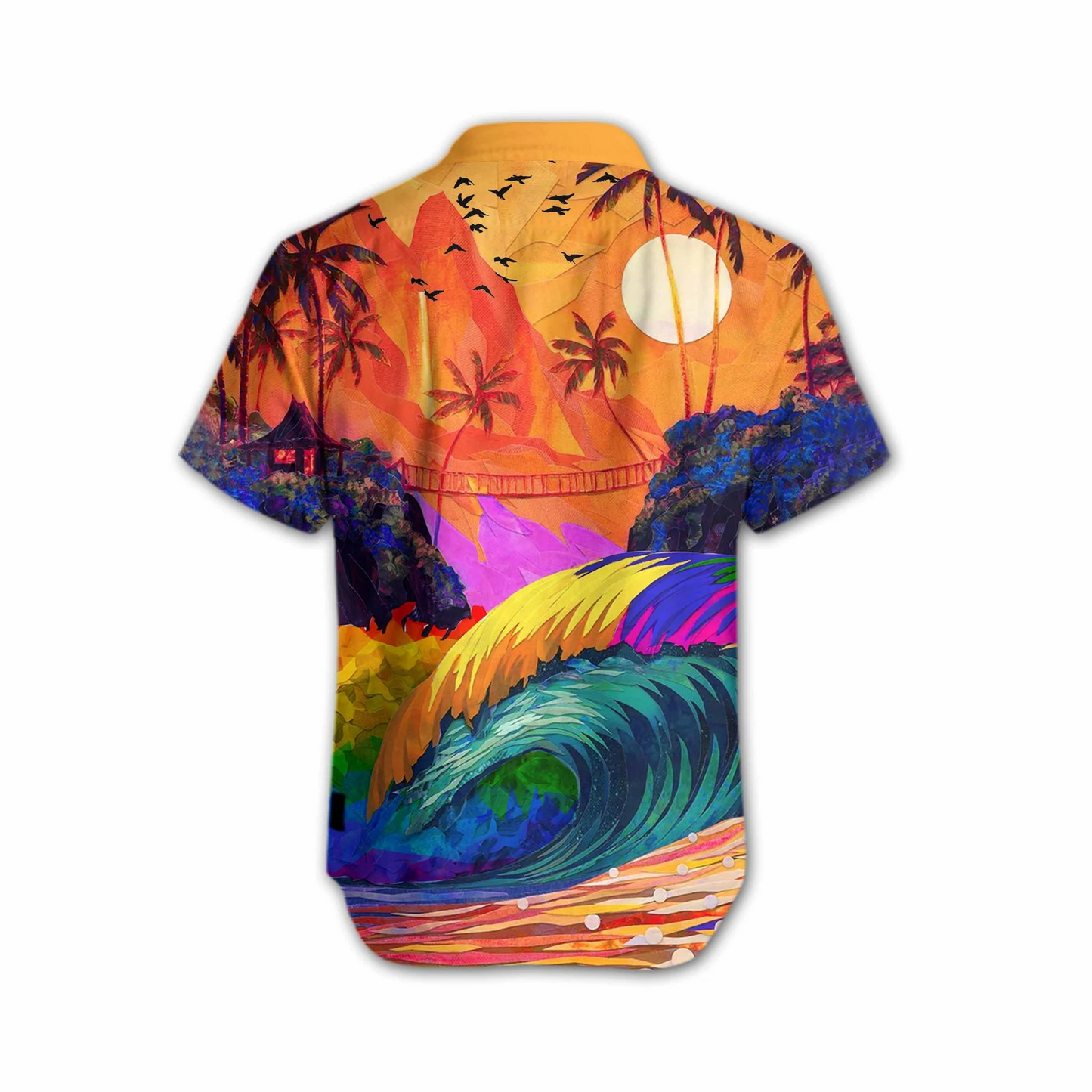 The Beauty Of Nature Lgbt Sunset Design Hawaiian Shirt HO5489