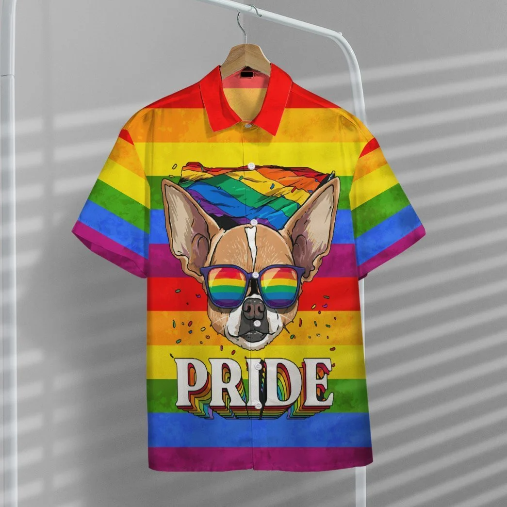 Colorful Pride Shirt For Transgender, Awesome Background Design Hawaiian Shirt HO5471