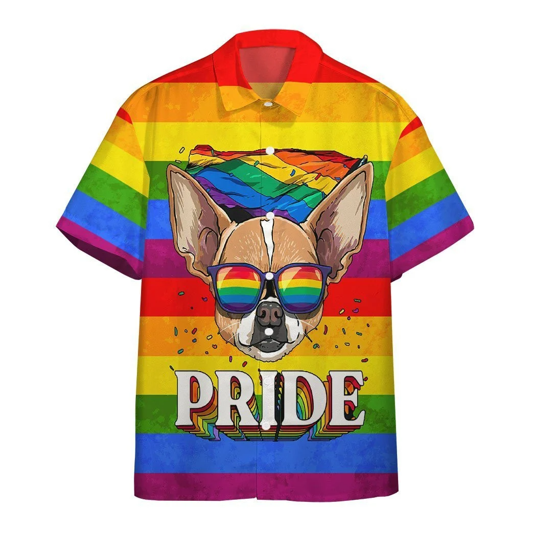 Colorful Pride Shirt For Transgender, Awesome Background Design Hawaiian Shirt HO5471