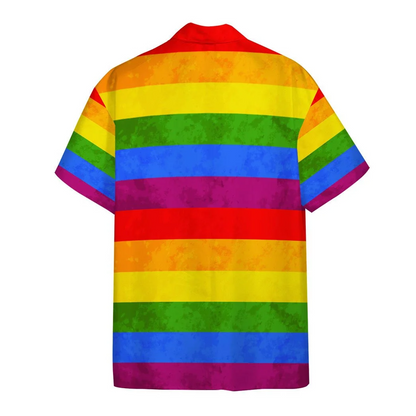Pride Hawaiian Shirt For LGBT, Background Design Hawaiian Shirt, Transgender Shirt HO0398