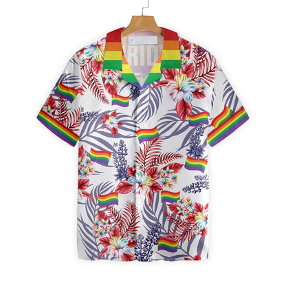 Hawaiian LGBT Shirt, Vivid Pride LGBT Bluebonnet Design Hawaiian Shirt HO5459