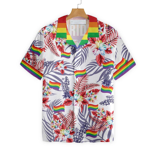 Hawaiian LGBT Shirt, Vivid Pride LGBT Bluebonnet Design Hawaiian Shirt HO5459