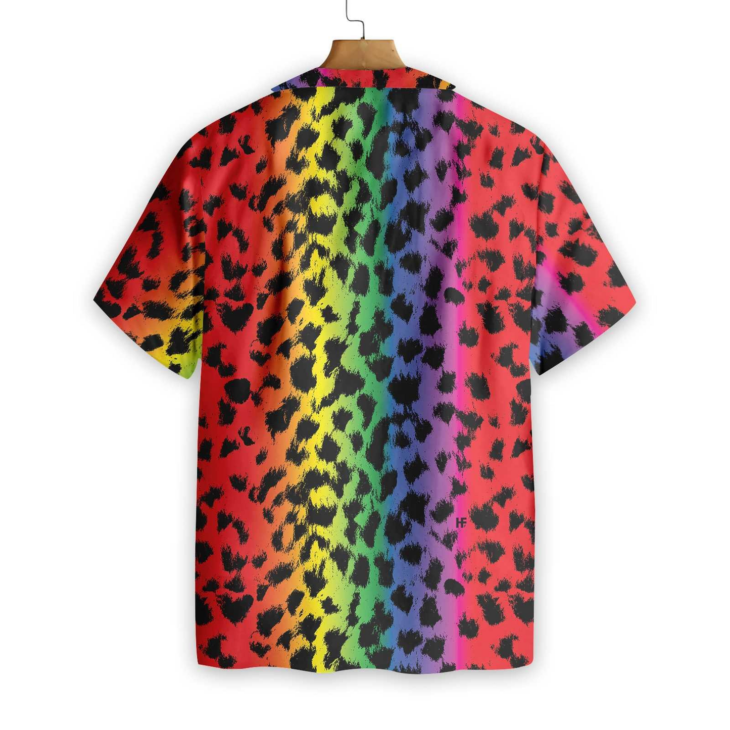 3D Shirt For Gay, Cool Leopard Skin With Rainbow Color LGBT Hawaiian Shirt HO5458