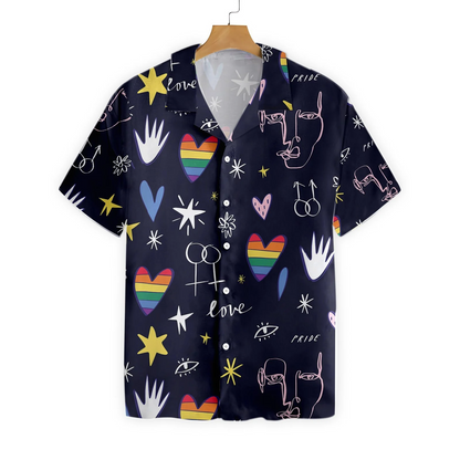 Gay Pride 3D Shirt, Love Is Love Happy LGBT Hawaiian Shirt, Pride Shirts HO5457
