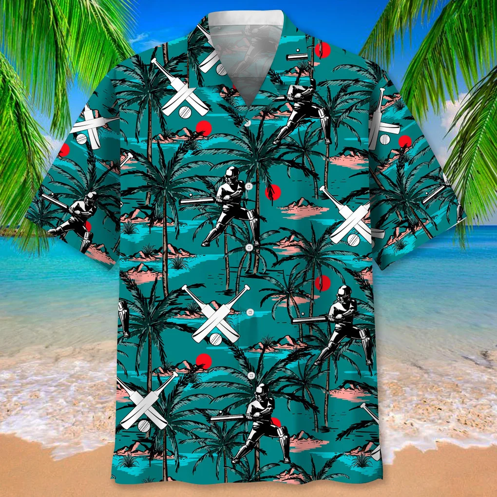 Cricket Vintage Hawaiian Shirt, Cricket Sport Pattern Beach Hawaii Shirt HO3720
