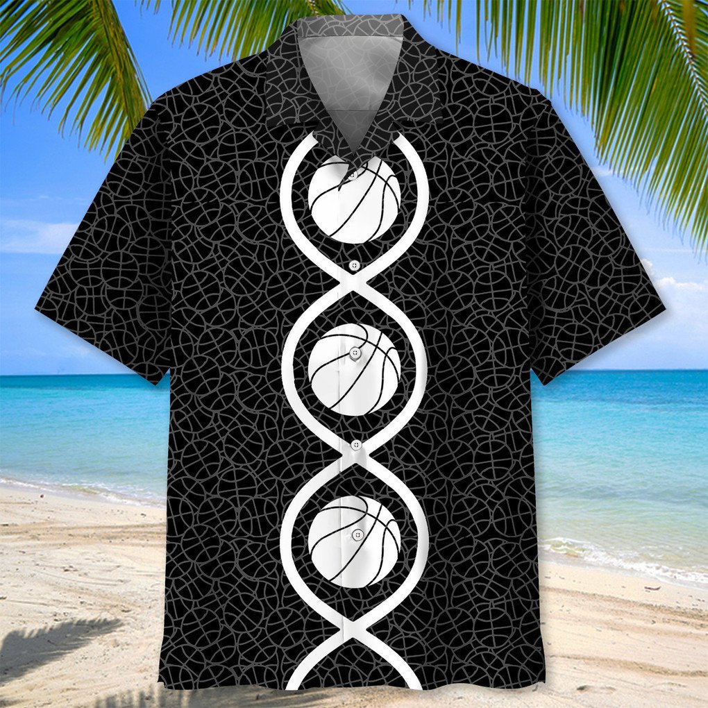 Basketball Dna Hawaiian Shirt, Gift for Basketball Player, Hawaiian Shirt for Men HO3729