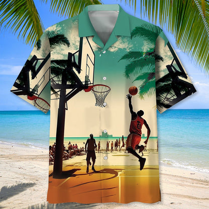 Basketball Beach Hawaiian Shirt, Idea Shirt for Team Basketball Hawaii Beach Shirt HO3723