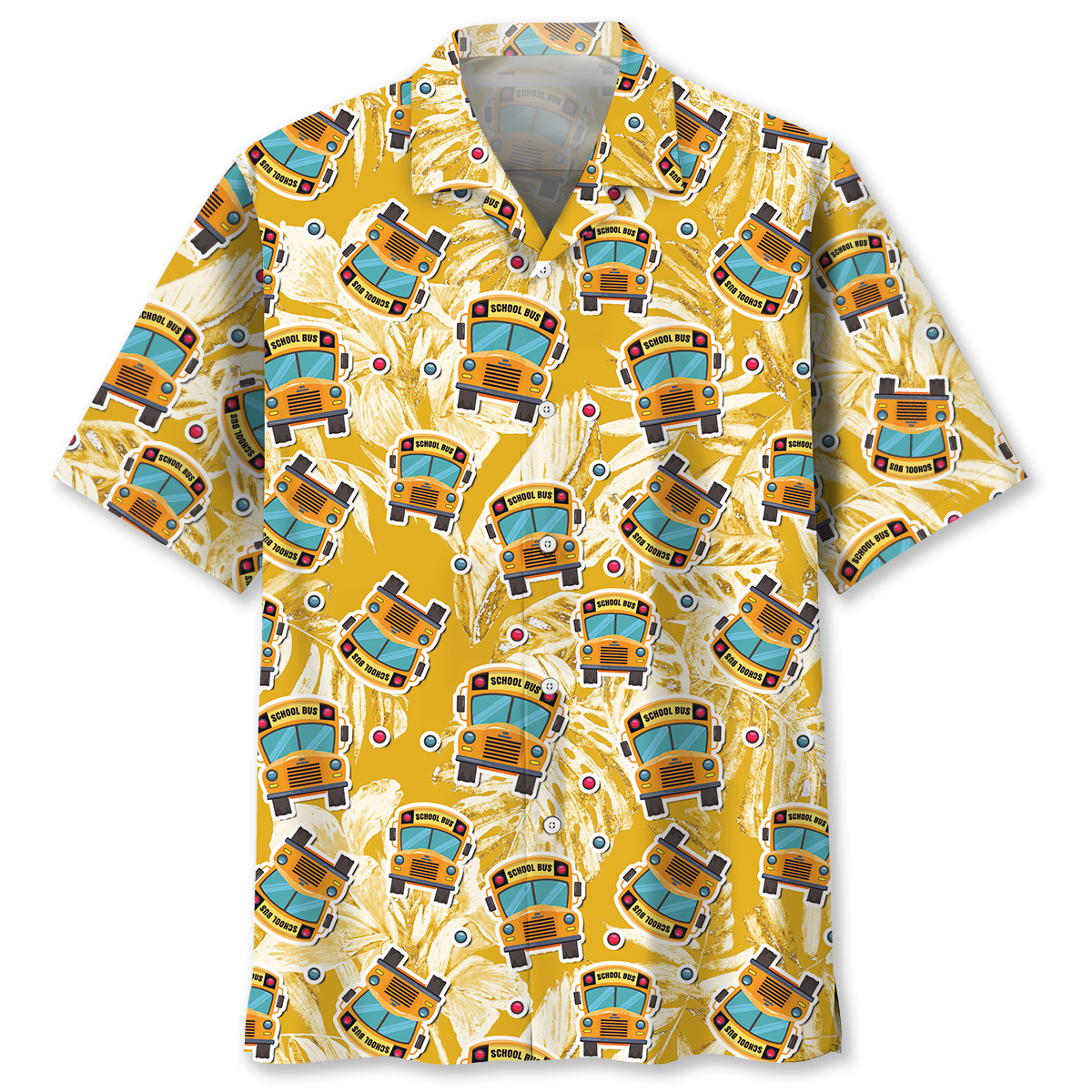 School Bus Tropical Hawaiian Shirt, Perfect Shirt for School Bus Driver HO3790