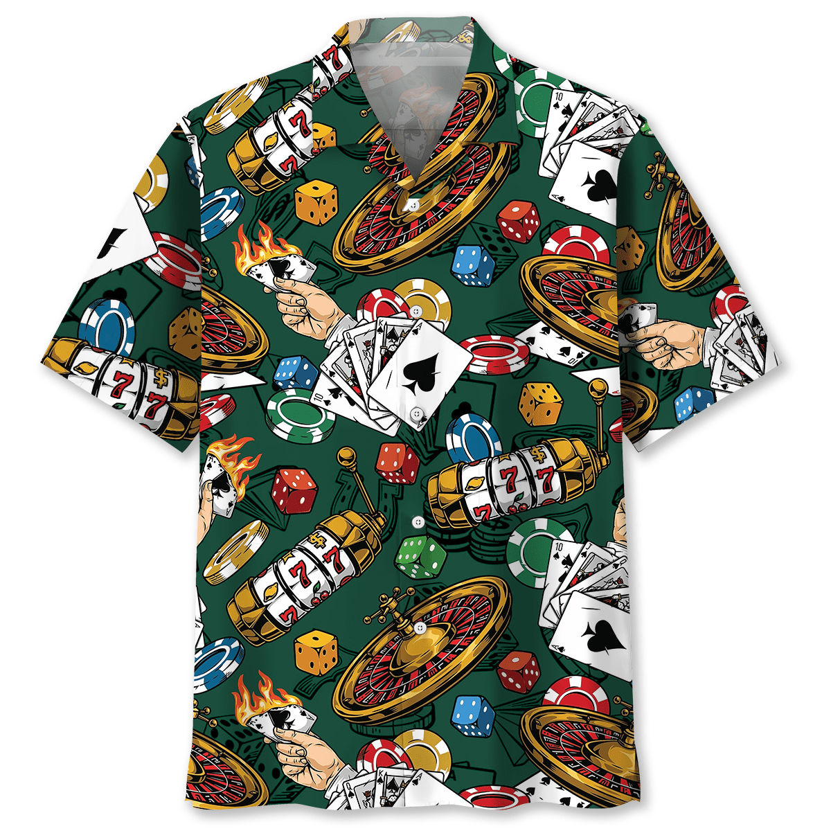 Casino Devil Hawaiian Shirt, Casino Skull Hawaiian Shirt, Best Shirt Gift for Casino Player HO3793