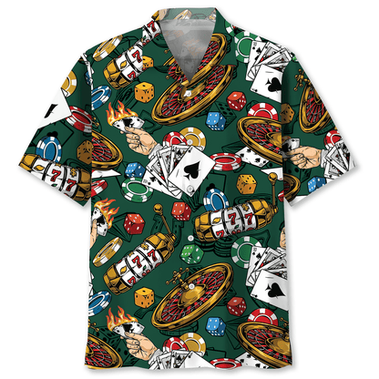 Casino Devil Hawaiian Shirt, Casino Skull Hawaiian Shirt, Best Shirt Gift for Casino Player HO3793