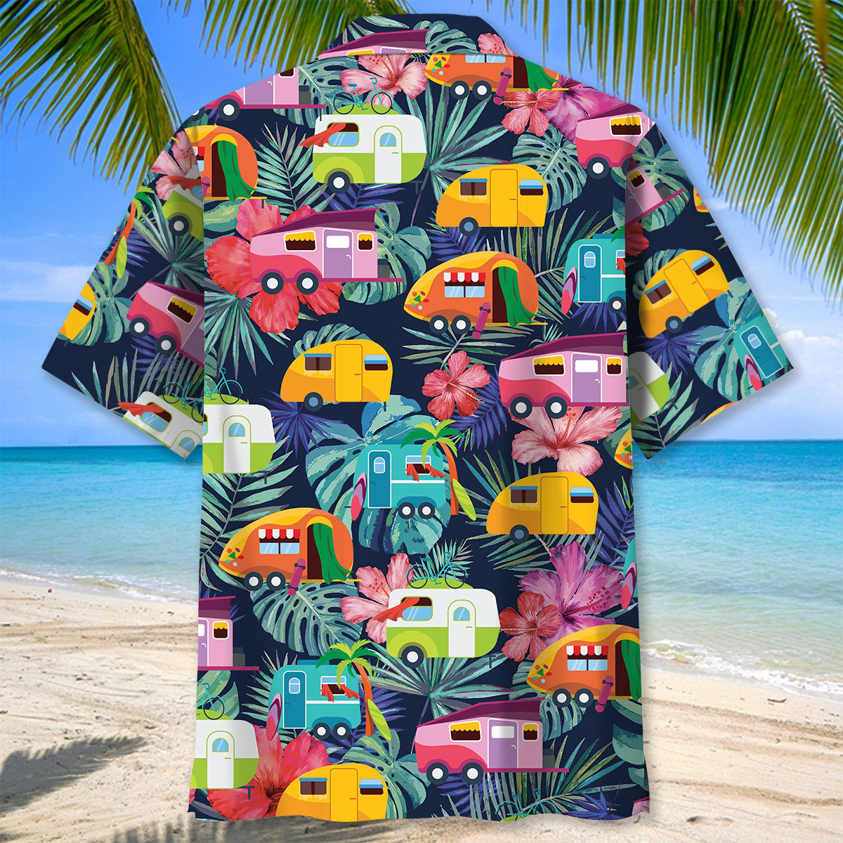 Tropical Camping Color Hawaiian Shirt, Perfect Shirt Camping, Gift for Men Women Love Camping HO0309