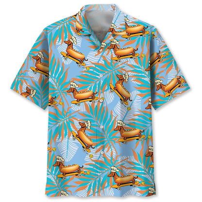 Funny Dachshund Hawaiian Shirt, Gift for Men Women Love Dog HO3737