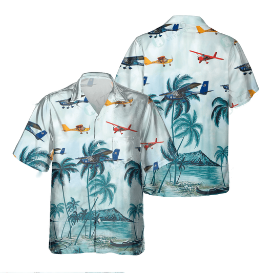 A-22 Foxbat Pocket Hawaiian Shirt C1, Hawaiian Shirt for Men Dad Veteran, Patriot Day HO0491