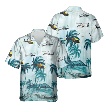 Airbus H-160 Pocket Hawaiian Shirt, Hawaiian Shirt for Men Dad Veteran, Patriot Day HO0476