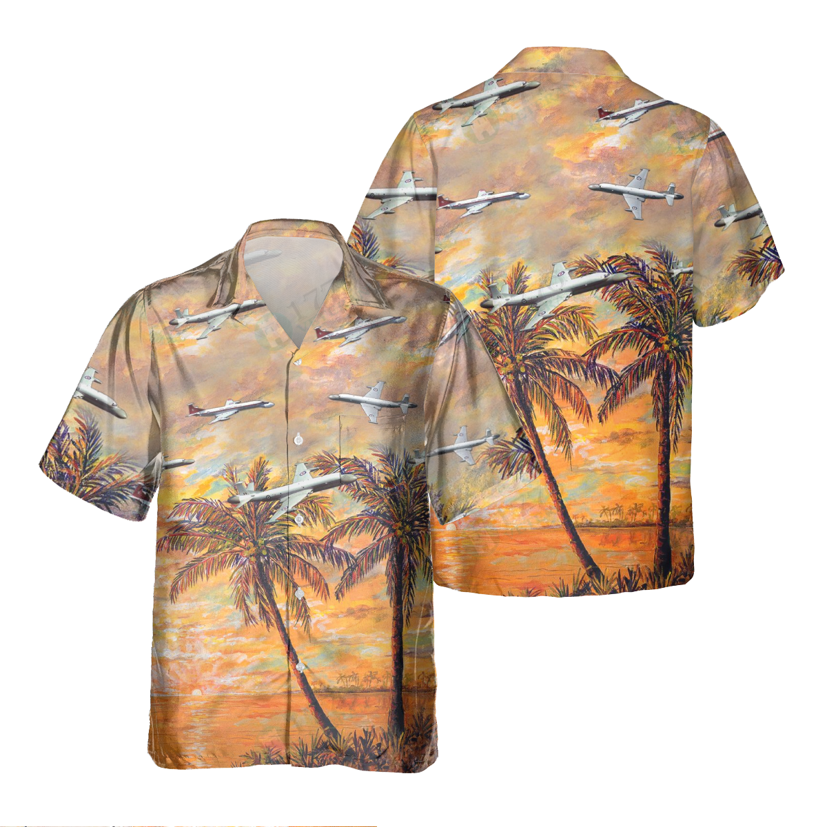 BAE NIMROD Pocket Hawaiian Shirt, Hawaiian Shirt for Men Dad Veteran, Patriot Day HO0457