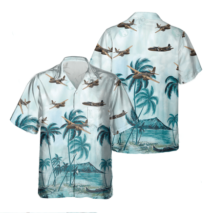A-20 Havoc Pocket Hawaiian Shirt, Hawaiian Shirt for Men Dad Veteran, Patriot Day HO0492