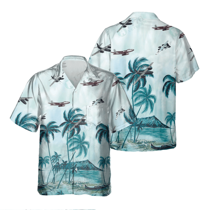 B-45 TORNADO Pocket Hawaiian Shirt, Hawaiian Shirt for Men Dad Veteran, Patriot Day HO0461
