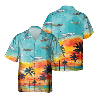 Avro Jetliner Pocket Hawaiian Shirt, Hawaiian Shirt for Men Dad Veteran, Patriot Day HO0468