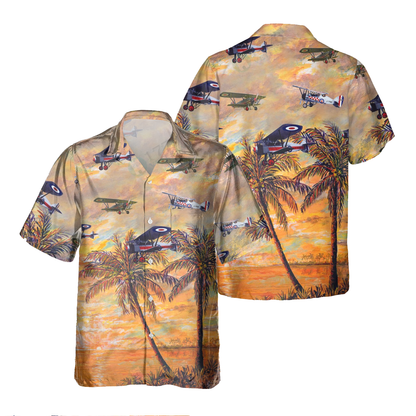 Armstrong Whitworth Siskin_Pocket Hawaiian Shirt, Hawaiian Shirt for Men Dad Veteran, Patriot Day HO0473