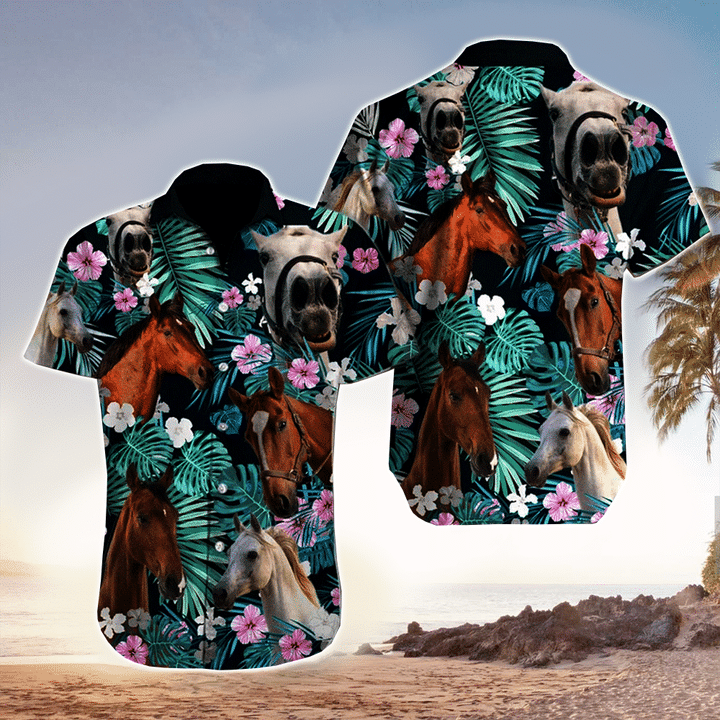 Horse Pattern Hawaiian Shirt for men, Women HO2195