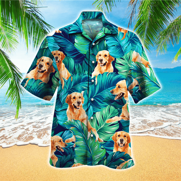 Retriever Dog Shirt, Retriever Dog Hawaiian Shirt For Dog Lovers HO2439