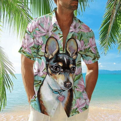 Summer Chihuahua Hawaiian Shirt, Dog Hawaiian shirt Mens, Hawaiian Shirt For Dog Lover HO2445
